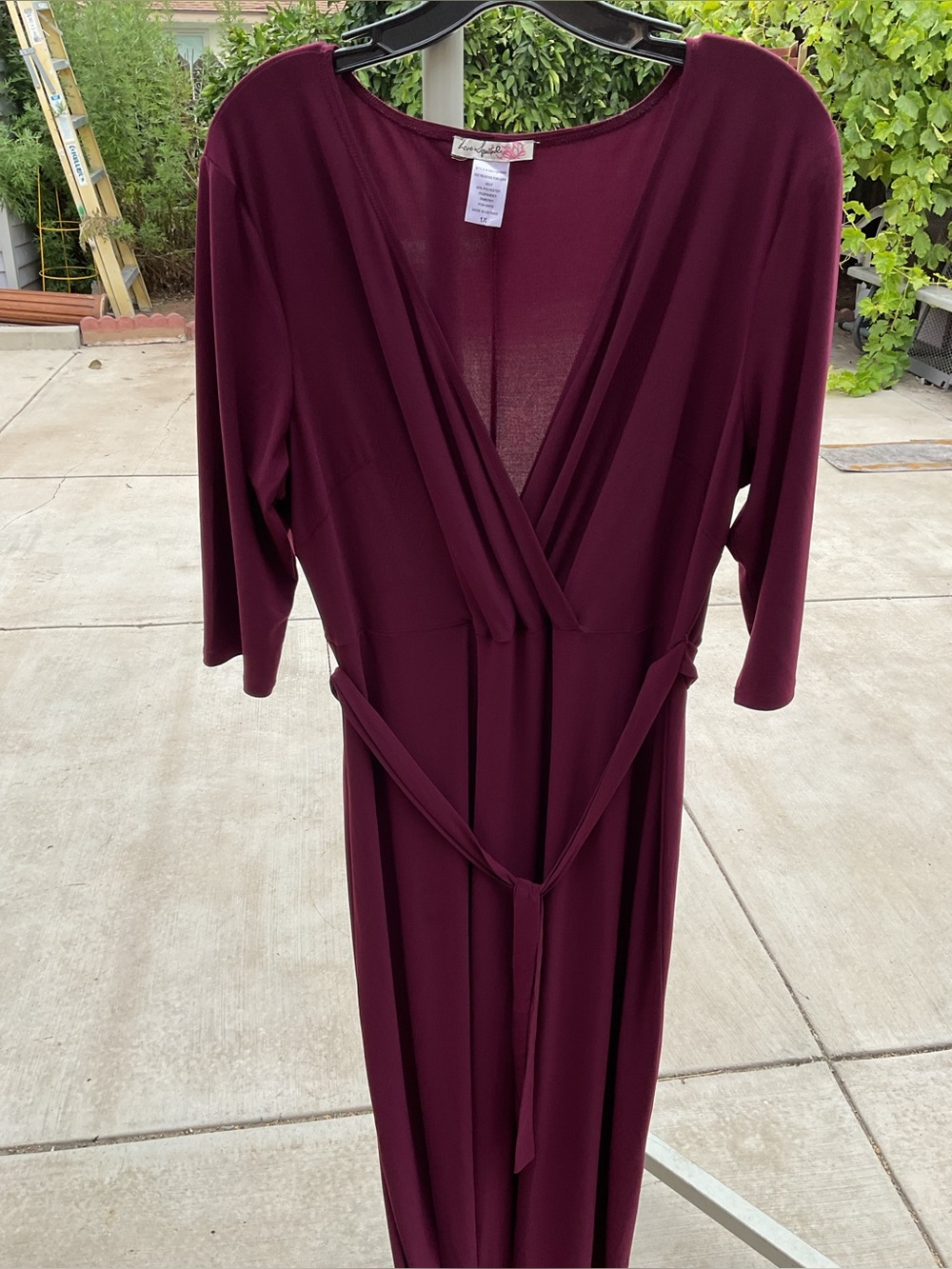Women's Deep Wine Maxi Dress